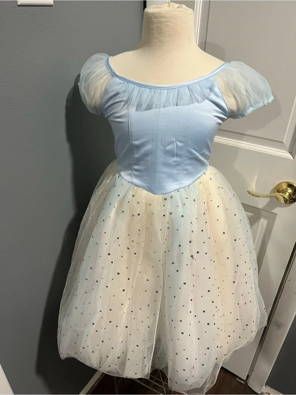 Light Blue & Ivory Sparkle  Dress for Kids (Gymboree Ballet Collection)